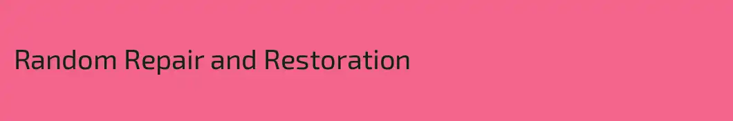 Random Repair and Restoration